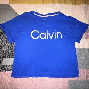 Blue Calvin Klein Crop Top